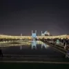 Imam Mosque in Naghshe Jahan Square at night