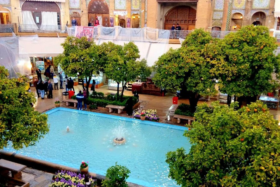 Moshir caravanserai AKA Saray-e Moshir in Vakil Bazaar, Shiraz