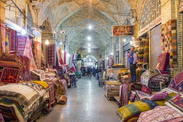 The Vakil Bazaar of Shiraz - Carpet section