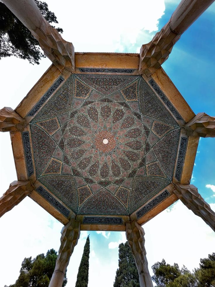 interior mosaic tile decoration of Hafez tomb