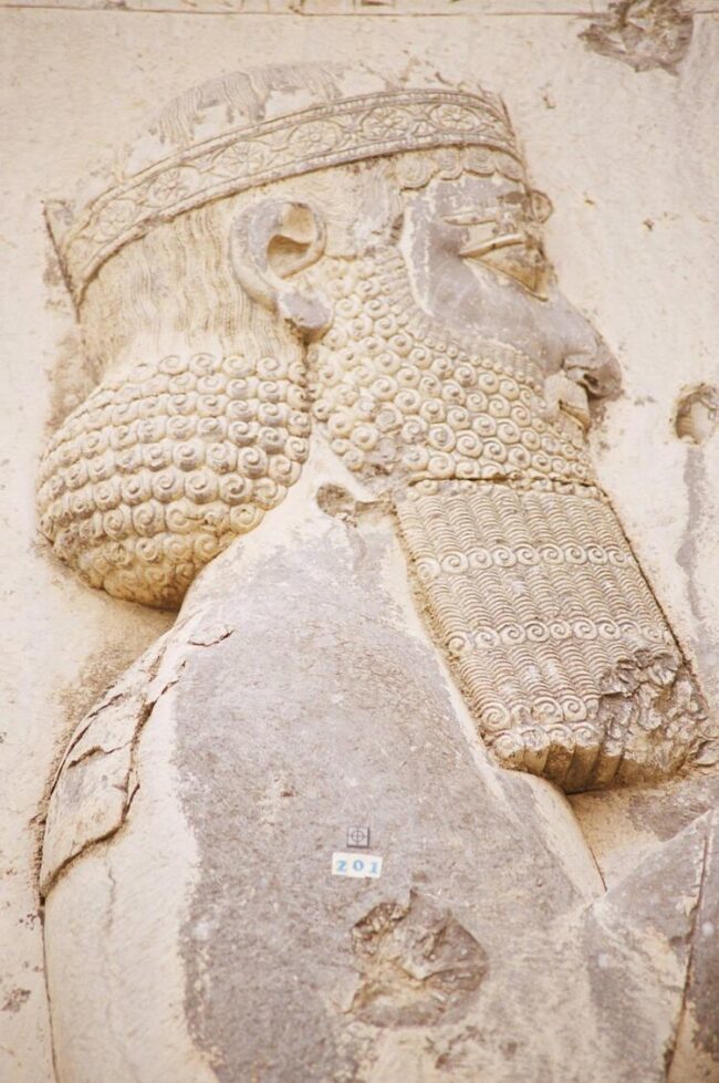 Darius the Great depicted on Behistun