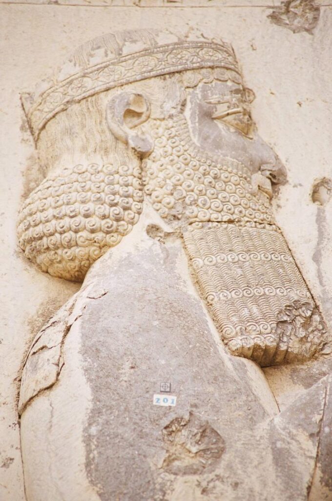 Darius the Great depicted on Behistun