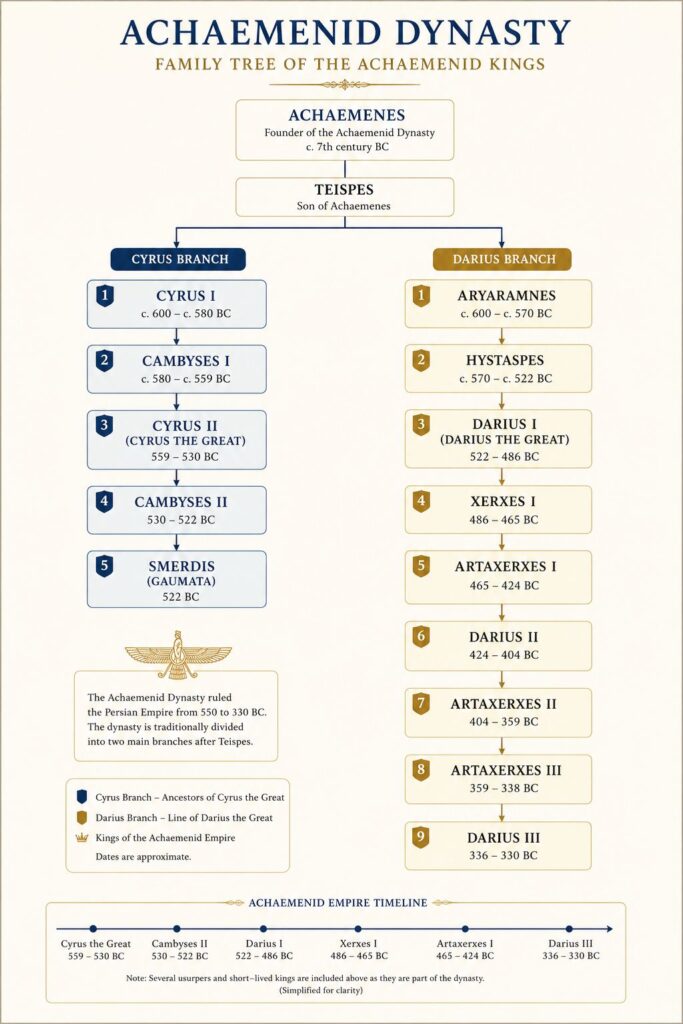 Persian Empire Kings Chronology