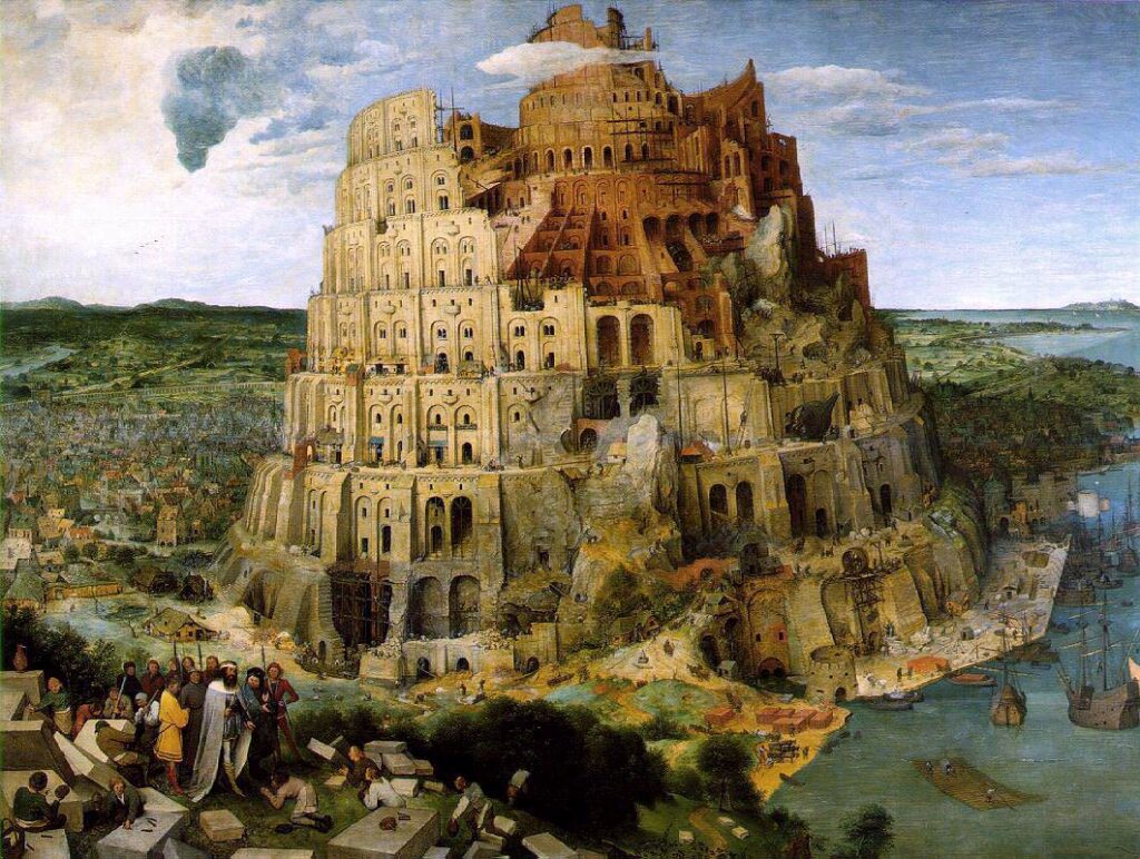 Brueghel-tower-of-babel 1563 Kunsthistorisches Museum, Vienna
