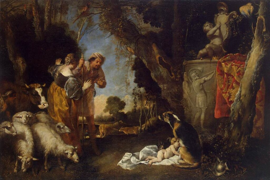 Childhood of King Cyrus by Antonio Maria Vassallo (1620 - 1644 AD)