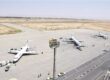 Isfahan International Airport exterior with airplane