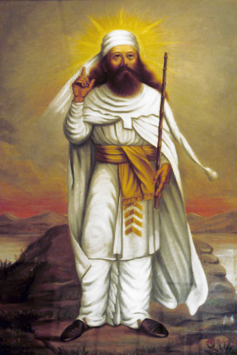 Modern depiction of Zoroaster featured at the Fire Temple of Yazd